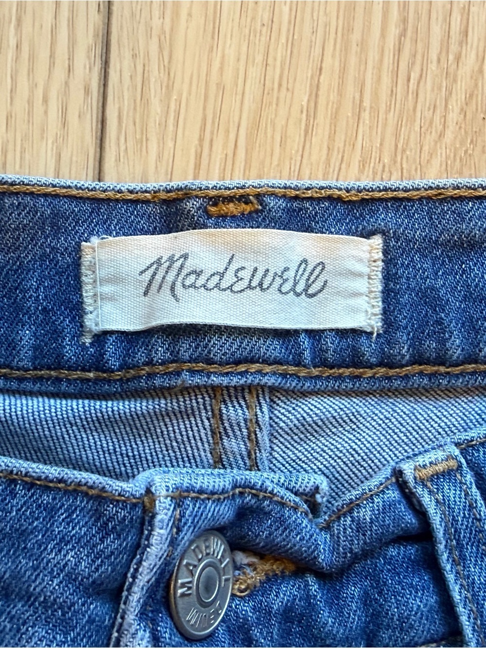 Madewell Light and Medium Blue Denim Jeans